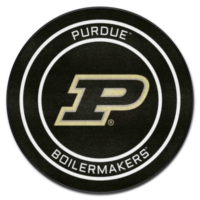 Fan Mats  LLC Purdue Boilermakers Puck Mat Black