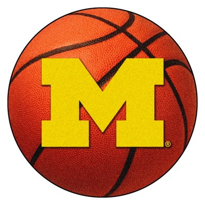 Fan Mats  LLC Michigan Wolverines Basketball Rug 
