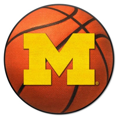 Fan Mats  LLC Michigan Wolverines Basketball Mat Orange