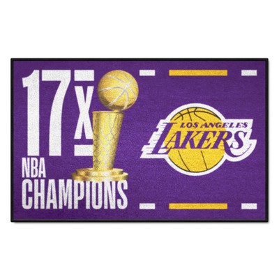 Fan Mats  LLC Los Angeles Lakers Starter Mat Dynasty Purple