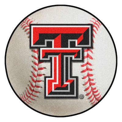 Fan Mats  LLC Texas Tech Red Raiders Baseball Rug 