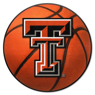 Fan Mats  LLC Texas Tech Red Raiders Basketball Mat Orange