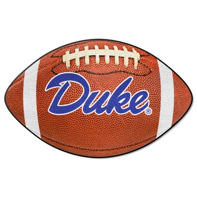 Duke Blue Devils Football Mat Brown Fan Mats LLC Duke Blue Devils Football Mat Brown