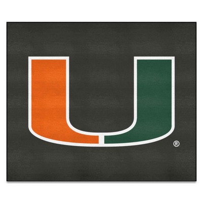 Fan Mats  LLC Miami Hurricanes Tailgater Mat Black