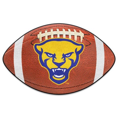 Pitt Panthers Football Mat Brown Fan Mats  LLC Pitt Panthers Football Mat Brown