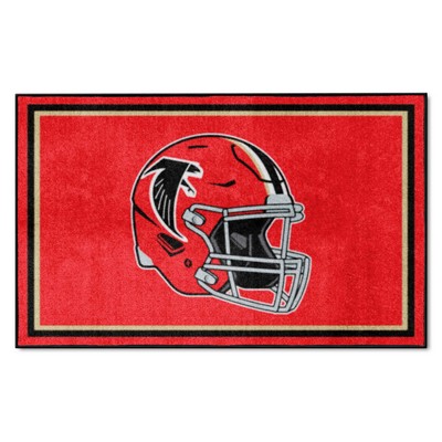Fan Mats  LLC Atlanta Falcons 4x6 Rug Retro Red