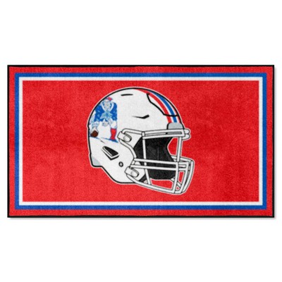 Fan Mats  LLC New England Patriots 3x5 Rug Retro Red