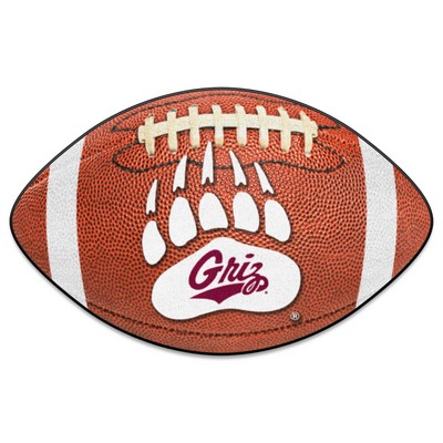 Fan Mats  LLC Montana Grizzlies Football Mat Brown