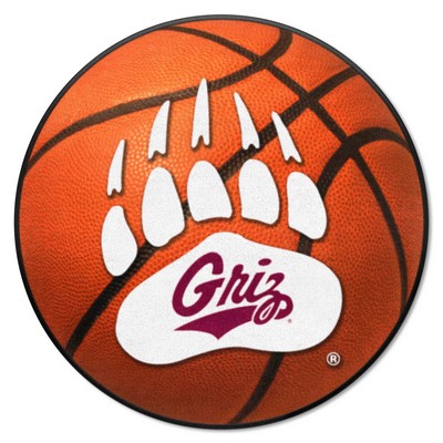 Fan Mats  LLC Montana Grizzlies Basketball Mat Orange