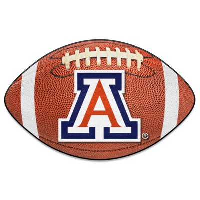 Fan Mats  LLC Arizona Wildcats Football Mat Brown