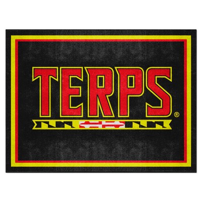 Fan Mats  LLC Maryland Terrapins 8x10 Rug Black
