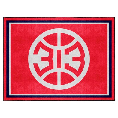 Fan Mats  LLC Detroit Pistons 8x10 Rug Red