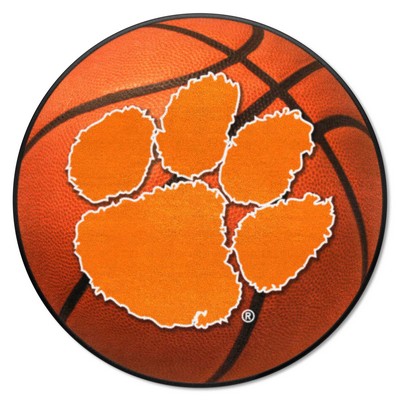Fan Mats  LLC Clemson Tigers Basketball Mat Orange