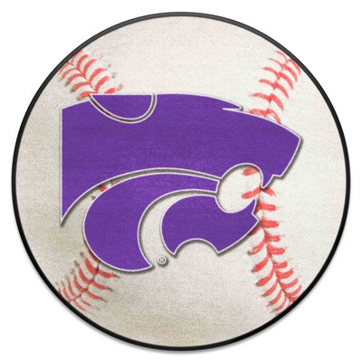 Fan Mats  LLC Kansas State Wildcats Baseball Mat White