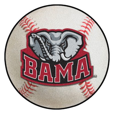 Fan Mats  LLC Alabama Crimson Tide Baseball Rug 