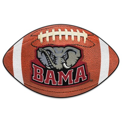Fan Mats  LLC Alabama Crimson Tide Football Mat Brown