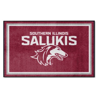Fan Mats  LLC Southern Illinois Salukis 4x6 Rug Maroon
