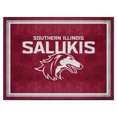 Fan Mats  LLC Southern Illinois Salukis 8x10 Rug Maroon