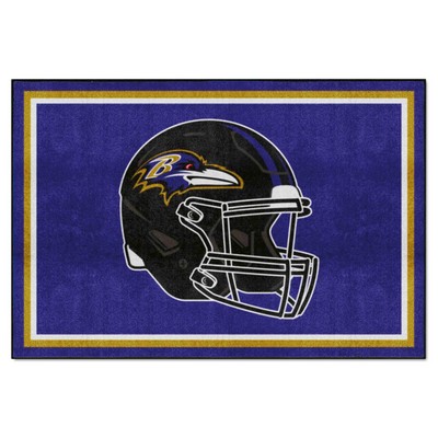 Fan Mats  LLC Baltimore Ravens 5x8 Rug Purple