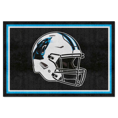 Fan Mats  LLC Carolina Panthers 5x8 Rug Black