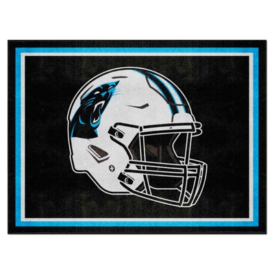 Fan Mats  LLC Carolina Panthers 8x10 Rug Black