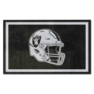 Fan Mats  LLC Las Vegas Raiders 4x6 Rug Black