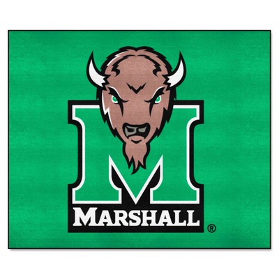 Fan Mats  LLC Marshall Thundering Herd Tailgater Mat Green