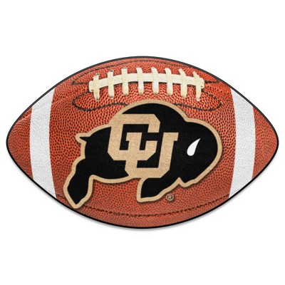 Fan Mats  LLC Colorado Buffaloes Football Mat Brown