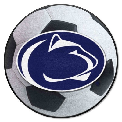 Fan Mats  LLC Penn State Nittany Lions Soccer Ball Mat White