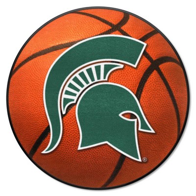 Fan Mats  LLC Michigan State Spartans Basketball Mat Orange