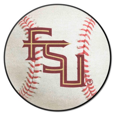 Fan Mats  LLC Florida State Seminoles Baseball Mat White