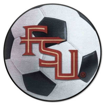Fan Mats  LLC Florida State Seminoles Soccer Ball Mat White