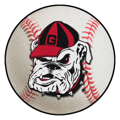 Fan Mats  LLC Georgia Bulldogs Uga Baseball Rug 