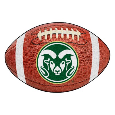 Fan Mats  LLC Colorado State Rams Logo Football Rug 