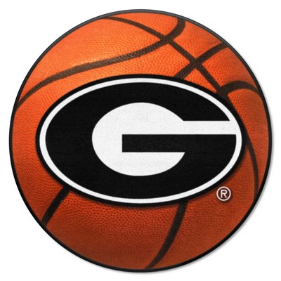 Fan Mats  LLC Georgia Bulldogs Basketball Mat Orange