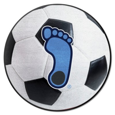 Fan Mats  LLC North Carolina Tar Heels Soccer Ball Rug - 27in. Diameter, Tar Heel Logo White