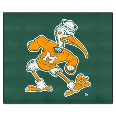 Fan Mats  LLC Miami Hurricanes Tailgater Mat Black
