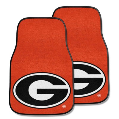 Fan Mats  LLC Georgia Bulldogs 2-pc Carpet Car Mat Set Red