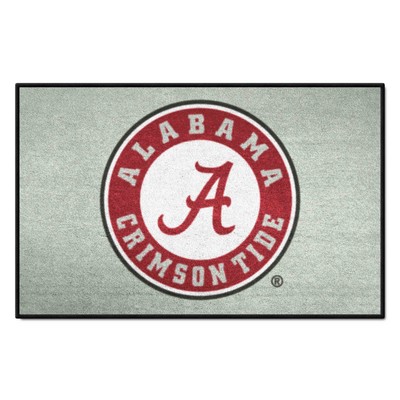 Fan Mats  LLC Alabama Crimson Tide Starter Mat Gray
