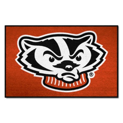 Fan Mats  LLC Wisconsin Badgers Starter Mat Red