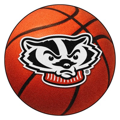 Fan Mats  LLC Wisconsin Badgers Basketball Rug 