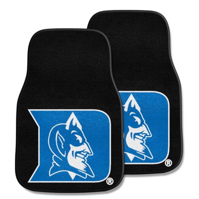 Fan Mats  LLC Duke Blue Devils 2-pc Carpet Car Mat Set Blue