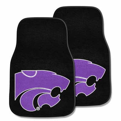 Fan Mats  LLC Kansas State Wildcats 2-pc Carpet Car Mat Set Purple
