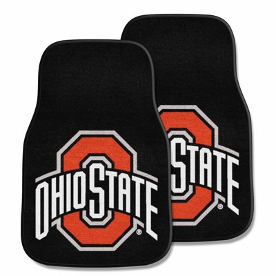 Fan Mats  LLC Ohio State Buckeyes 2-pc Carpet Car Mat Set Black