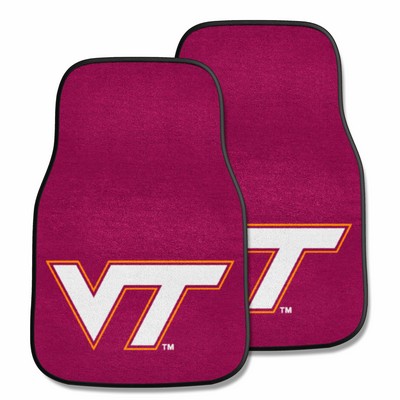 Fan Mats  LLC Virginia Tech Hokies 2-pc Carpet Car Mat Set Maroon