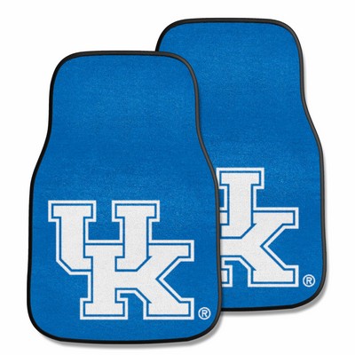 Fan Mats  LLC Kentucky Wildcats 2-pc Carpet Car Mat Set Blue