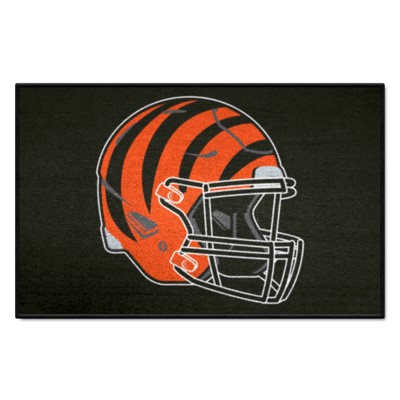 Fan Mats  LLC Cincinnati Bengals Starter Mat Black