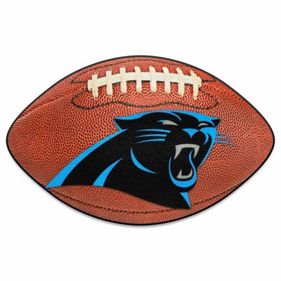 Fan Mats  LLC Carolina Panthers Football Mat Brown