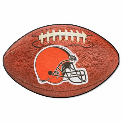 Fan Mats  LLC Cleveland Browns Football Mat Brown