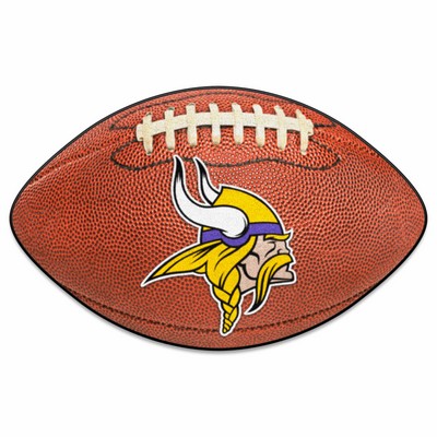 Fan Mats  LLC Minnesota Vikings Football Mat Brown